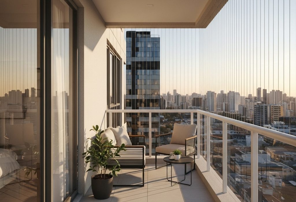 Balcony, Window & Safety Invisible Grill Installation